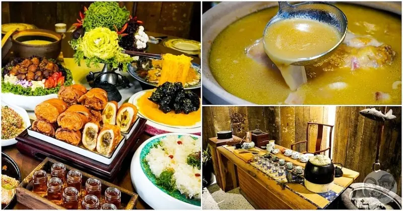 台中私廚臺菜推薦|春韭精誠店-復古博館風，享招牌黃金雞湯、和牛銀絲卷|預約制無菜單料理