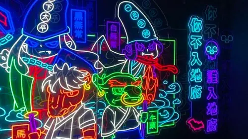 台中新開黑暗系餐廳【醉地府鐵鍋燉公益店】奈何橋陰間走一回/感受地府的用餐氛圍/招牌必點地府特調/品嚐人間地獄美食