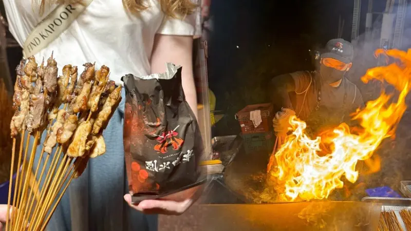 烈火吃串。噴火香噴噴烤肉串20串只要150元！(豐原太平洋夜市.東勢夜市.後龍夜市美食) - 跟著踢小米吃喝玩樂趣