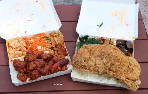 超大現炸雞排飯!!百元有找還能吃飽飽!!一盒抵二餐超省錢