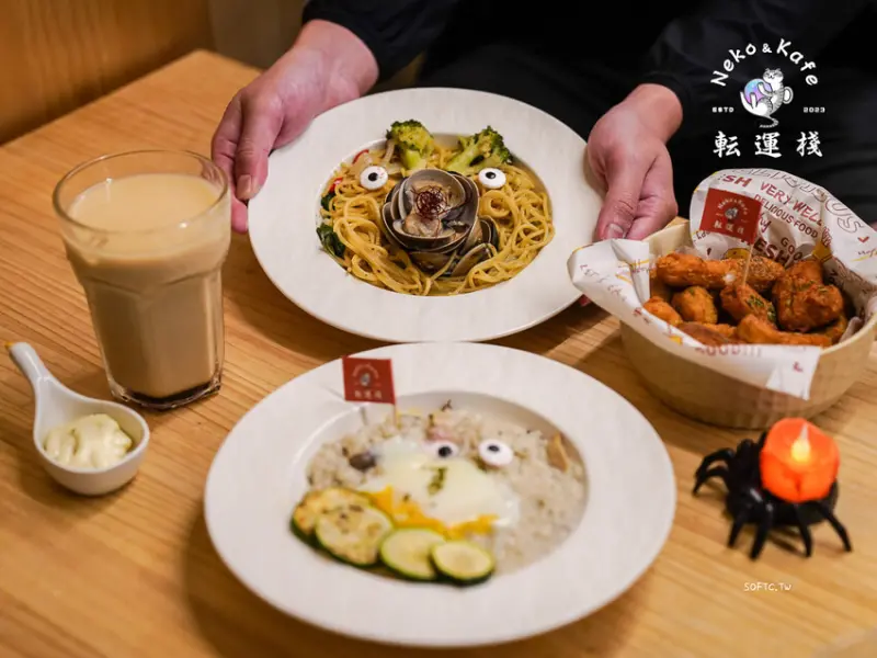 貓咪餐廳台北推薦「転運棧-貓中途咖啡廳」貓控必去中途貓餐廳 - 軟西，遊記