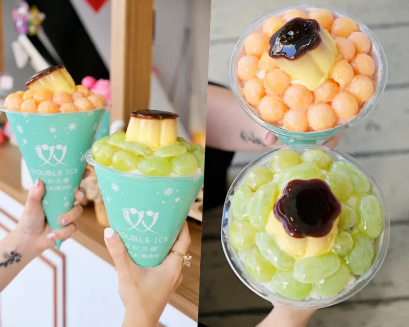 「双利冰饌雪花氷販売所正興店」台南雪花冰推薦♥美味又吸睛的巨型甜筒杯，正興街散步甜點。台南美食|台南冰店|台南中西區美食