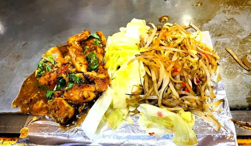 [台北台式]板橋新埔站「富林鐵板燒」高cp鐵板燒最便宜套餐只要90摳/調料特別食材大方/免費湯品飲料無限續/