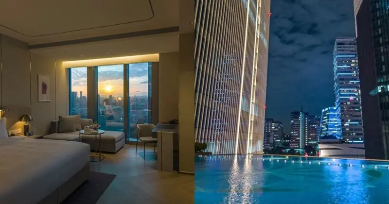 絕美夕陽市景、台北無邊際泳池，享受奢華渡假體驗！2樓島語自助餐廳，必吃一次的各國料理Buufet | 【台北 南港區】台北漢來大飯店