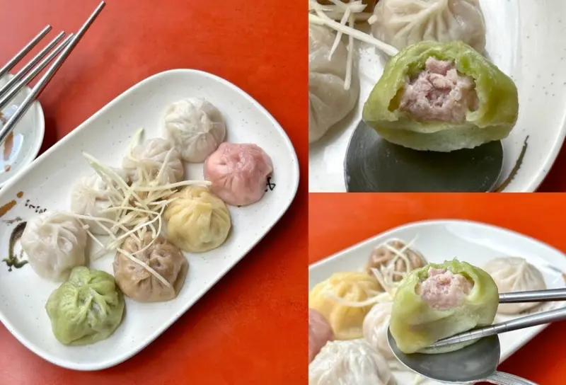旗山老街金吉祥彩色小籠包：旗山老街美食小吃老店超密集!這家手作彩色小籠包飄香旗山20年/也有素食小籠包