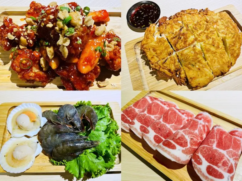 【燒桶子 韓食烤肉 桃園統領店】桃園必吃韓式料理，慶開幕送肉盤超優惠！必點超人氣招牌「韓式炸雞」「韓式煎餅」！桃園統領燒肉美食推薦，超值999元雙人套餐吃韓國烤肉！