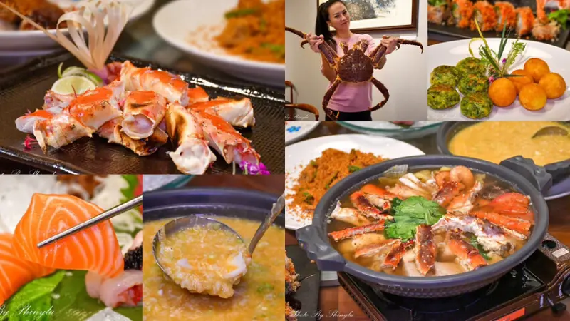 隱藏在桃園長庚轉運站旁，活跳跳的帝王蟹三吃/要預約才吃得到