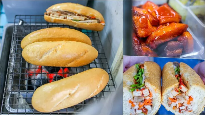 新北市中和區【中和越南小吃】小梅越南法國麵包，用炭火烤的法國麵包！