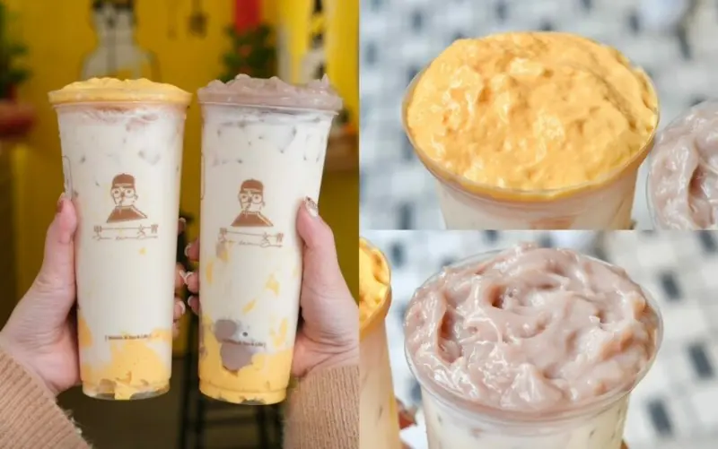 甲文青茶飲JIA WEN CING｜台中最幽默的爆紅手搖飲，超酷新品芋頭+流心奶黃一喝上癮！ - 肉依小姐吃什麼