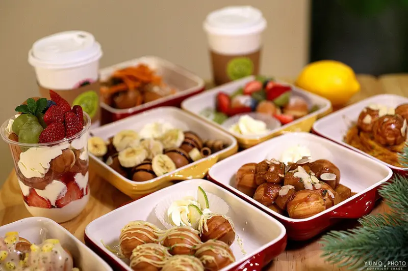 台中市西屯區視覺與味覺雙重享受的下午茶時光！滿滿幸福感 現點現烤 鹹甜口味通通有｜搗蛋檸檬現烤小鬆餅