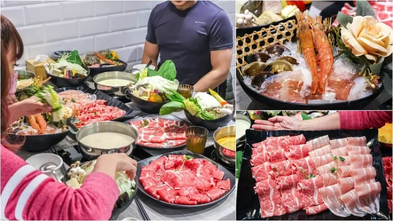 新北市新莊區【新莊火鍋】樂釜極上鍋物新莊店，大肉盤/海陸雙拼/公司聚餐推薦