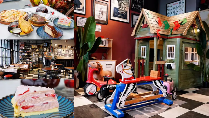 超Chill河景第一排！不用出國就感受到英國復古風！假日晚上還有現場演奏一、二樓親子區超讚～