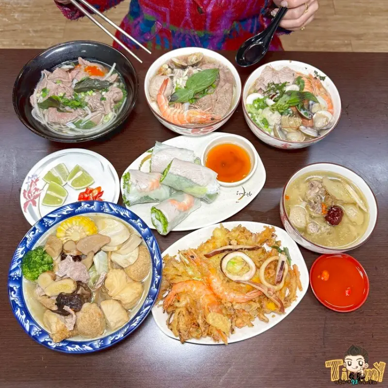 來自越南美嬌娘的好手藝👍 份量多又美味超值享受的越南料理💕--跟著踢小米吃喝玩樂趣