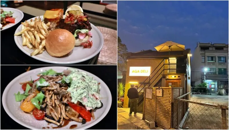 彰化縣彰化市彰化AGA DELI BURGER漢堡｜彰化美食必吃AGA手作漢堡肉肉超厚、溫沙拉味道極好！