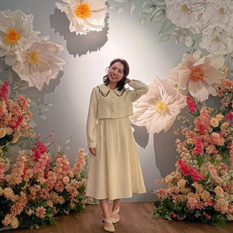 莫蘭迪色系的北歐質感宴會廳，空中證婚花園！板橋宴場地推薦- 安妮 Anny