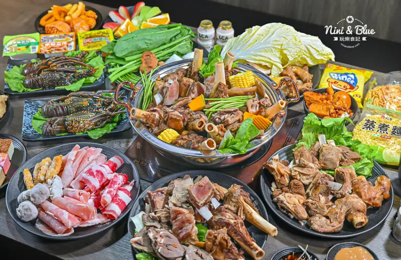 耀武羊威南屯益豐帝王店，台中羊肉爐吃到飽，6種湯頭、7種羊肉、蔬食自助吧吃到飽 @Nini and Blue  玩樂食記