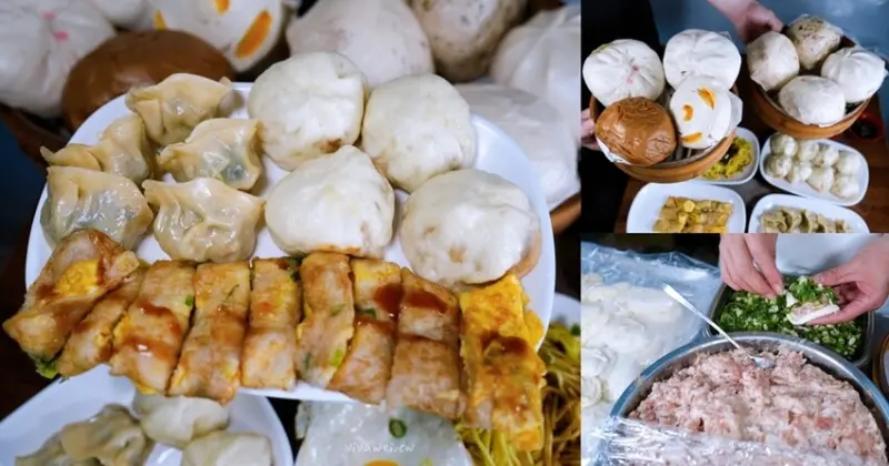 【鮮堡小籠包】手工現做小籠包~必吃超澎派的豪華三拼組合(小籠包+蒸餃+粉漿蛋餅)