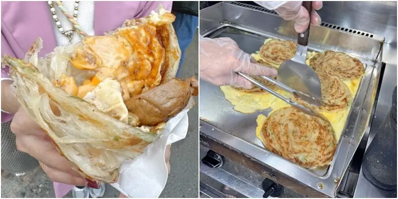 新竹縣竹北市鄭記蔥抓餅。料多要簡單或豐盛由自己決定！三民路下午茶晚餐宵夜美食！(菜單營業時間地址外送電話) - 跟著踢小米吃喝玩樂趣