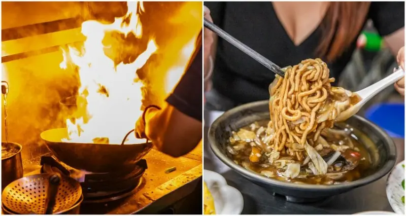 嘉義縣太保市老謝鱔魚花枝麵｜橫空出世超越正港台南味！超大盤爆炒鱔魚意麵只要百元