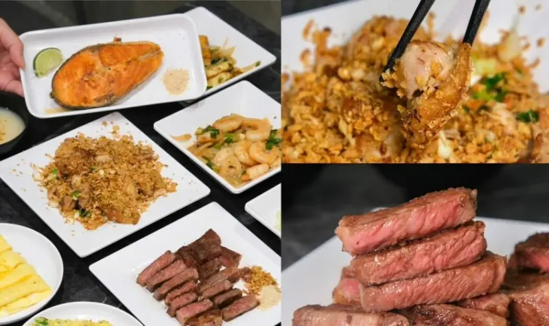 任澤鐵板燒｜台中海線平價排隊人氣鐵板燒，爆炒避風塘雞腿排一吃會上癮，加碼白飯、湯品、飲料吃到飽! - 肉依小姐吃什麼