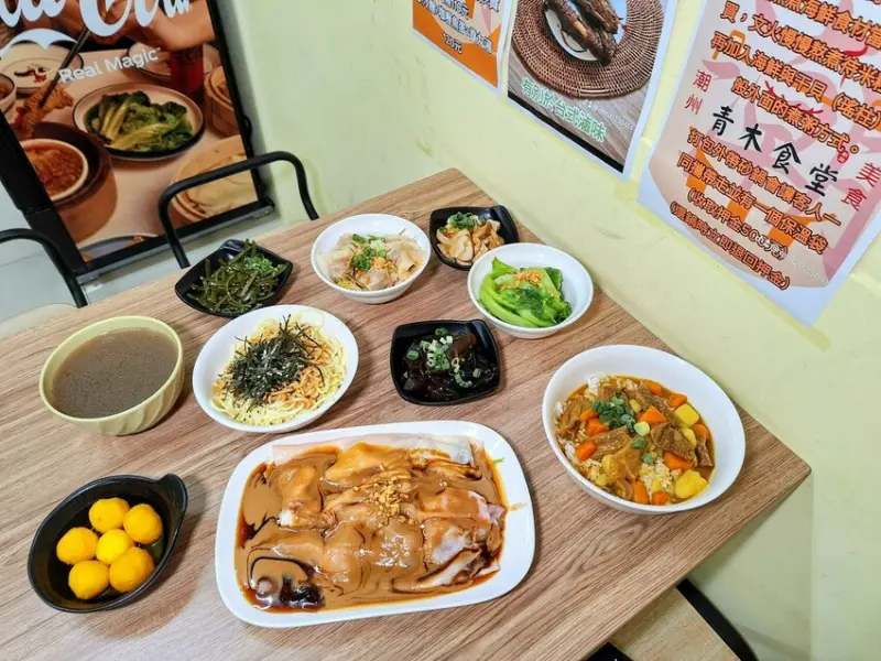 【美食】「青木食堂 潮州美食」 正宗潮州腸粉、潮香冷麵、粵式私房湯，三重腸粉推薦、台北橋美食推薦 (附菜單)