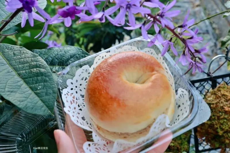 南投縣埔里鎮南投埔里菓菓烘焙貝果專賣｜埔里隱藏鄉間貝果店，琥珀蜜糖色的布蕾焦糖貝果現烤好吃！