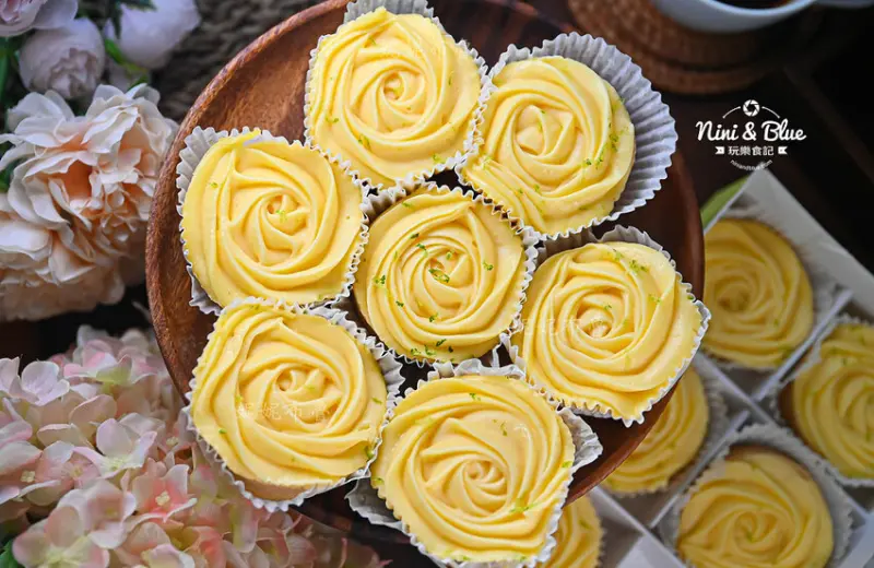 法布甜台中逢甲店，台中檸檬塔推薦，還有花朵千層可頌蛋塔、北海道生乳霜淇淋 @Nini and Blue  玩樂食記