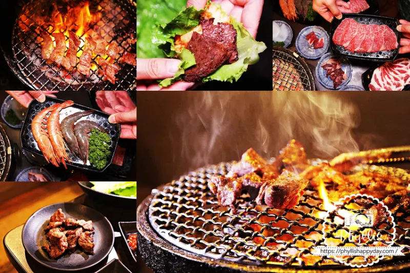 『潮肉炭火燒肉-環中店』｜大啖和牛套餐$1388元吃到飽｜最貼心的燒烤服務和豐富菜色選擇｜桃園燒肉餐廳｜中壢燒肉饕客必訪 - 相片中的菲莉絲