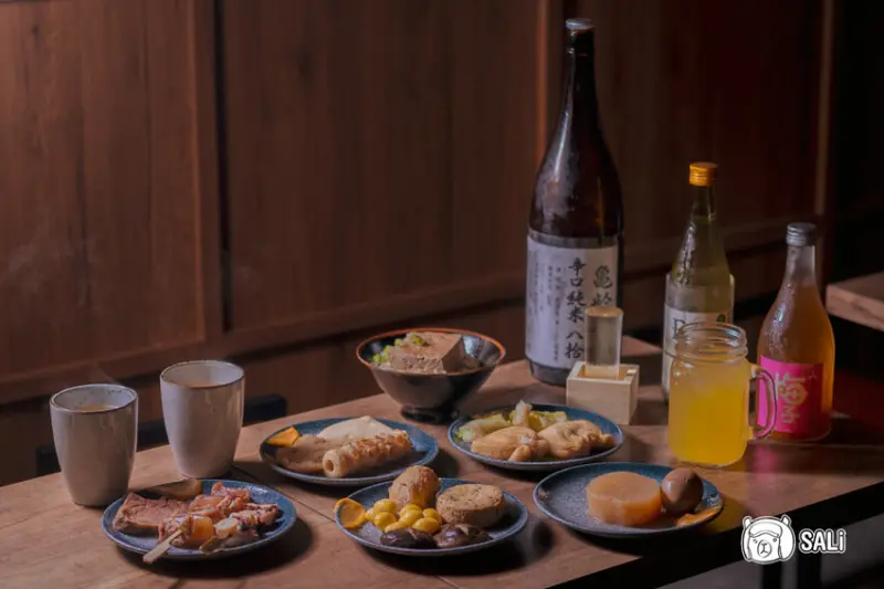 酒.さけ.關東煮｜正宗日式關東煮，台中深夜食堂，營業至凌晨五點，小酌續攤好去處 - 莎笠，小日子