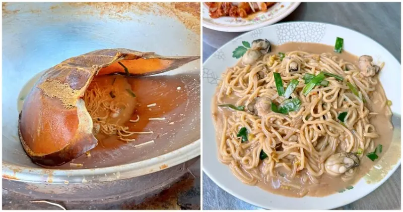 彰化縣員林市彰化員林美食／用「活化石」當廚具！黃家鱟殼炒蚵仔麵－員林在地小巷中美味傳承