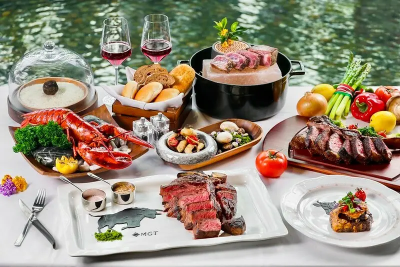 台北美食｜青庭餐廳Garden Terrace 繽紛花園景緻與歐式美饌，譜奏浪漫感官饗宴！匯集世界精選牛排，搭配自