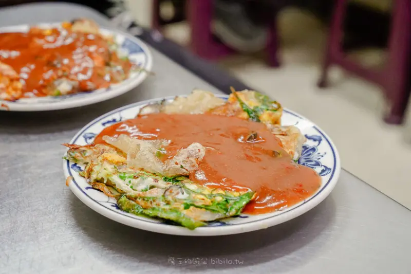 賴 雞蛋蚵仔煎Ｘ魔王 寧夏夜市人氣排隊小吃 台北美食推薦