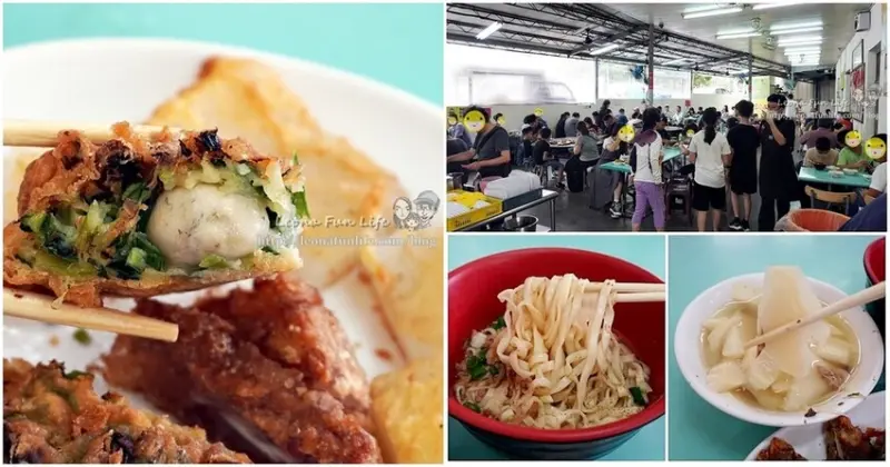 台中大坑排隊美食|豬頭三的店-超人氣炸粿、蚵嗲、筍湯，美味只要銅板價|台中大坑一日遊