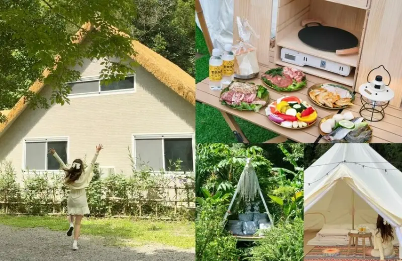 不遠露營度假山莊｜台版夢幻童話合掌村就在這裡～一泊二食最低每人只要1250元，苗栗露營推薦，苗栗親子旅遊。 - 肉依小姐吃什麼