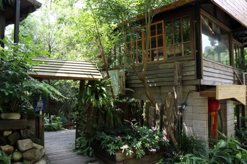 卓也小屋蔬食餐廳｜熱門森林系景觀餐廳-在苗栗森林秘境湖畔享用美味創意蔬食料理