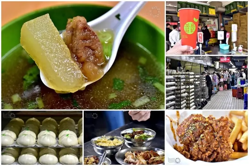 台北北投市場銅板美食：【矮仔財滷肉飯】、【高記茶莊】、【簡記排骨湯】