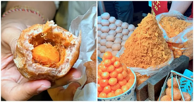 台北市大同區台北美食／寧夏夜市必吃劉芋仔！米其林必比登連五年推薦的美味芋丸、蛋黃芋餅