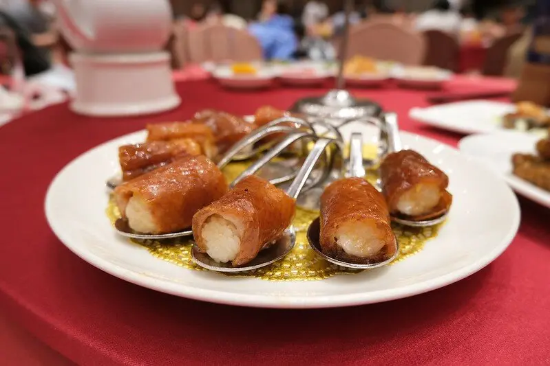 【宜蘭蘭城晶英烤鴨】紅樓中餐廳,一鴨五吃超經典,最愛櫻桃鴨握壽司!(附最新菜單.餐點表現)