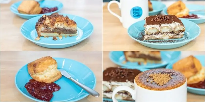 【台北捷運美食】【市政府站甜點下午茶】Fika Fika Café 誠品信義店.冠軍咖啡提拉米蘇.黑糖拿鐵