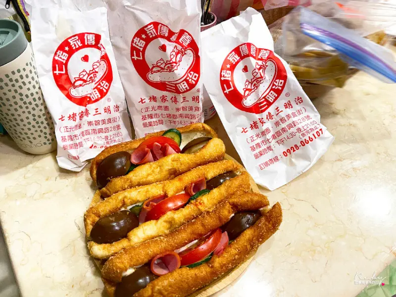 【基隆七堵美食】七堵家傳營養三明治，在地人不想推薦的排隊美食，就算是平日也是大排長龍｜Ruby說美食享受