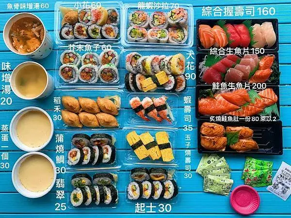 阿裕壽司 - 台中排隊平價壽司 . 生魚片推薦
