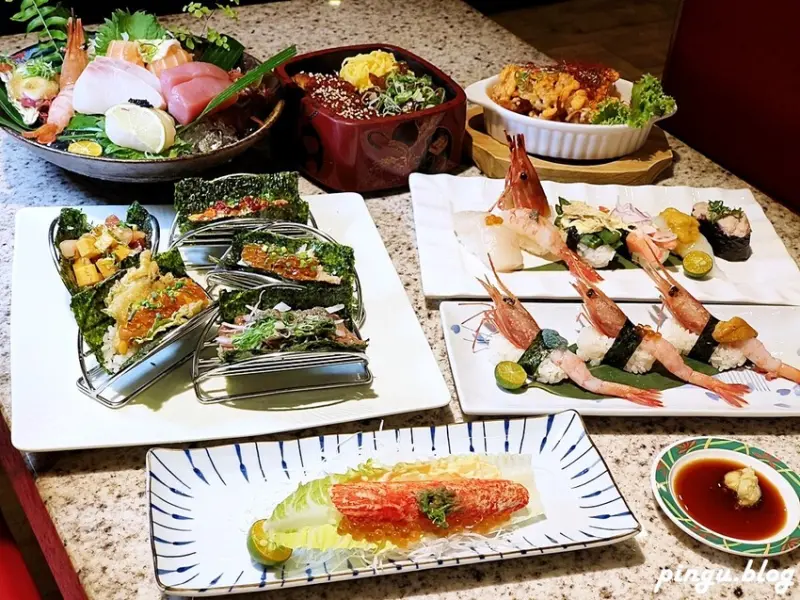 台中市南屯區大漁迴轉壽司總本店｜春の旬彩料理季節限定 創意美式壽司捲讓人驚艷