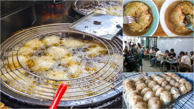 一顆110元的干貝肉圓吃過嗎？大熱天還在排隊的神奇肉圓店！太晚去賣光光，生意超好的！