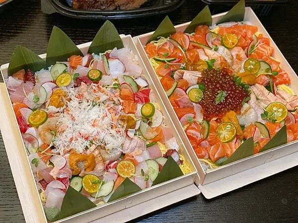 [台北晶華酒店外帶] 散壽司+Robins牛排館 晶華美食到你家 自取85折 五星級防疫大餐 #中山區中山站美食 @蛋