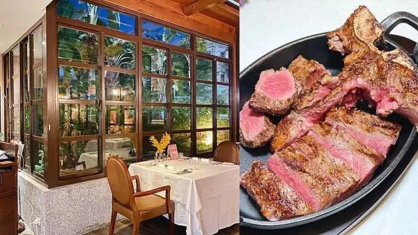[台北美食] PRIME ONE牛排館 台北花園大酒店 玻璃屋花園景觀餐廳 米其林餐盤推薦 萬華小南門站美食 @蛋寶趴趴go