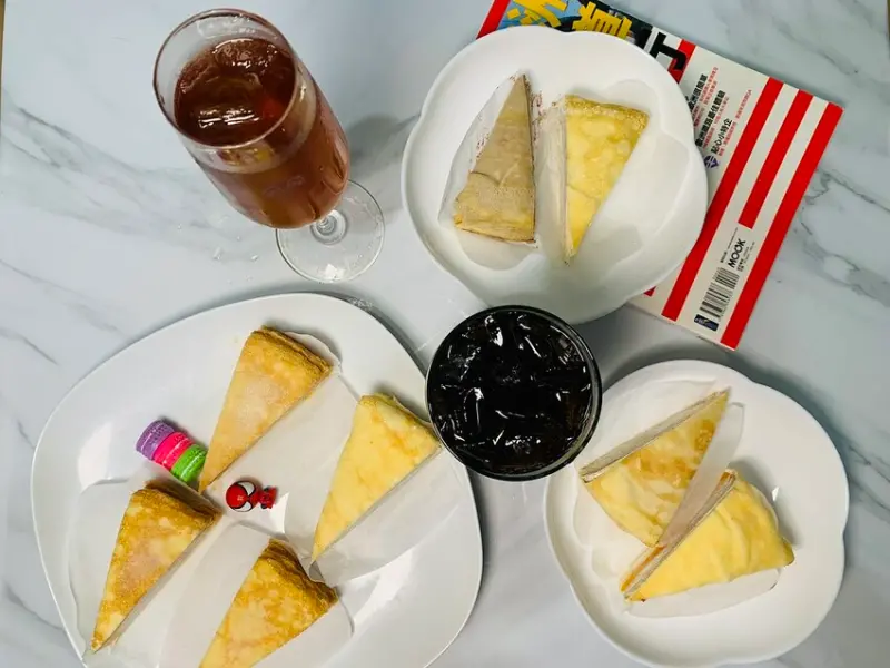 【團購甜點】塔吉特千層蛋糕，0.03公分岩燒蛋皮，蛋香味濃，滑順冰爽的冰淇淋口感，新的獨享切片組，一個人