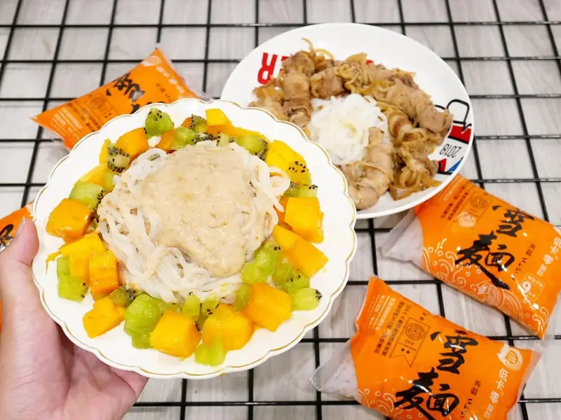 Q彈蒟蒻雪麵低卡零熱量，做成鹹食、甜品都對味，0廚藝也能輕鬆完成。