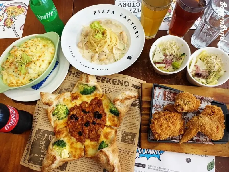 彰化縣員林市員林美食｜披薩工廠-員林店 台灣省合作金庫與披薩能擦撞出甚麼火花??