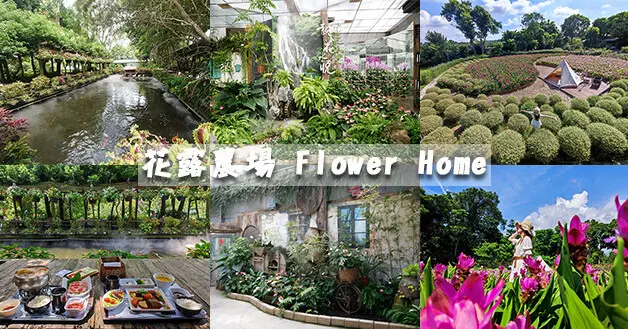 【苗栗景點】花露農場 Flower Home(寵物友善景點)，一年四季都有花季可賞，園區裡有著不少的造景也種植多種植物，綠意盎然，滿是讓人放鬆心情的芬多精。苗栗親子旅遊景點