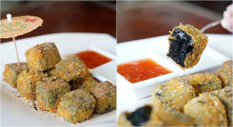 苗栗縣獅潭鄉獅潭仙草》用炸的仙草口感真特別 假日限定的仙草霜淇淋!